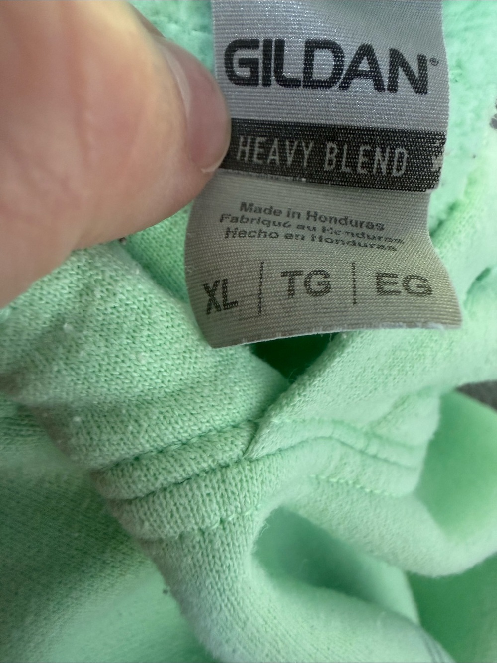 Gildan Light Green "Be Kind" Graphic Hoodie - Picture 3 of 3